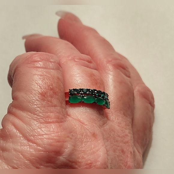Green Opals Fashion Ring - Picture 5 of 14